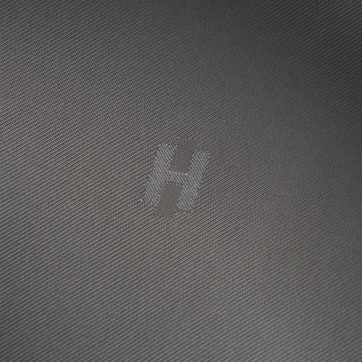 未使用品▼HERMES エルメス コットン100% サントノーレ セリエボタン パイピング部分カウレザー ベレー帽 グレー 59 保存袋付き 正規品