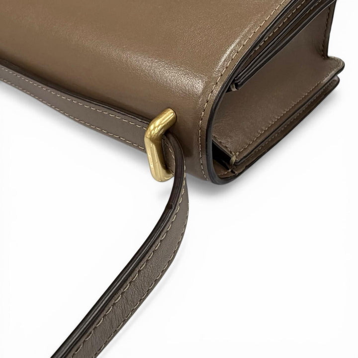 極美品◇COACH コーチ CC416 バンディット ショルダーバッグ チャーム付 レザー クロスボディバッグ ブラウン系 ゴールド金具 レディース