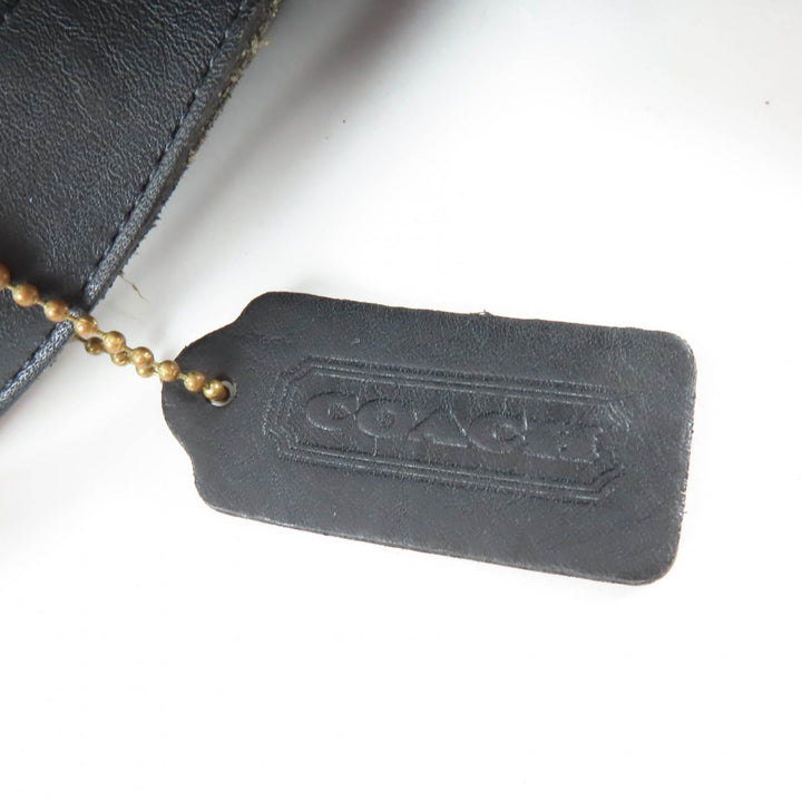 極美品★COACH コーチ 9960 オールド コーチ チャーム付 ターンロック グローブレザー リュック・デイパック ブラック ゴールド金具