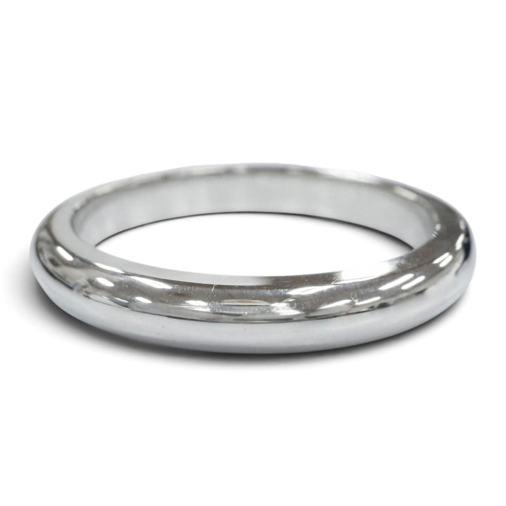 極美品●CHROME HEARTS クロムハーツ ウェディングバンド 18K リング 指輪 ホワイトゴールド JP16号 重量5.5g メンズ