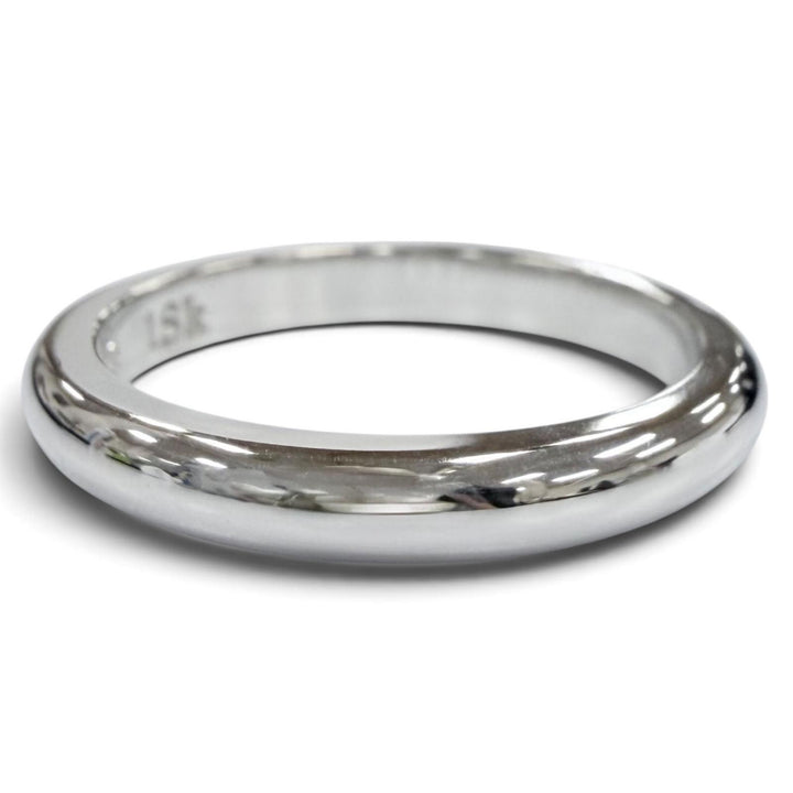 極美品●CHROME HEARTS クロムハーツ ウェディングバンド 18K リング 指輪 ホワイトゴールド JP16号 重量5.5g メンズ
