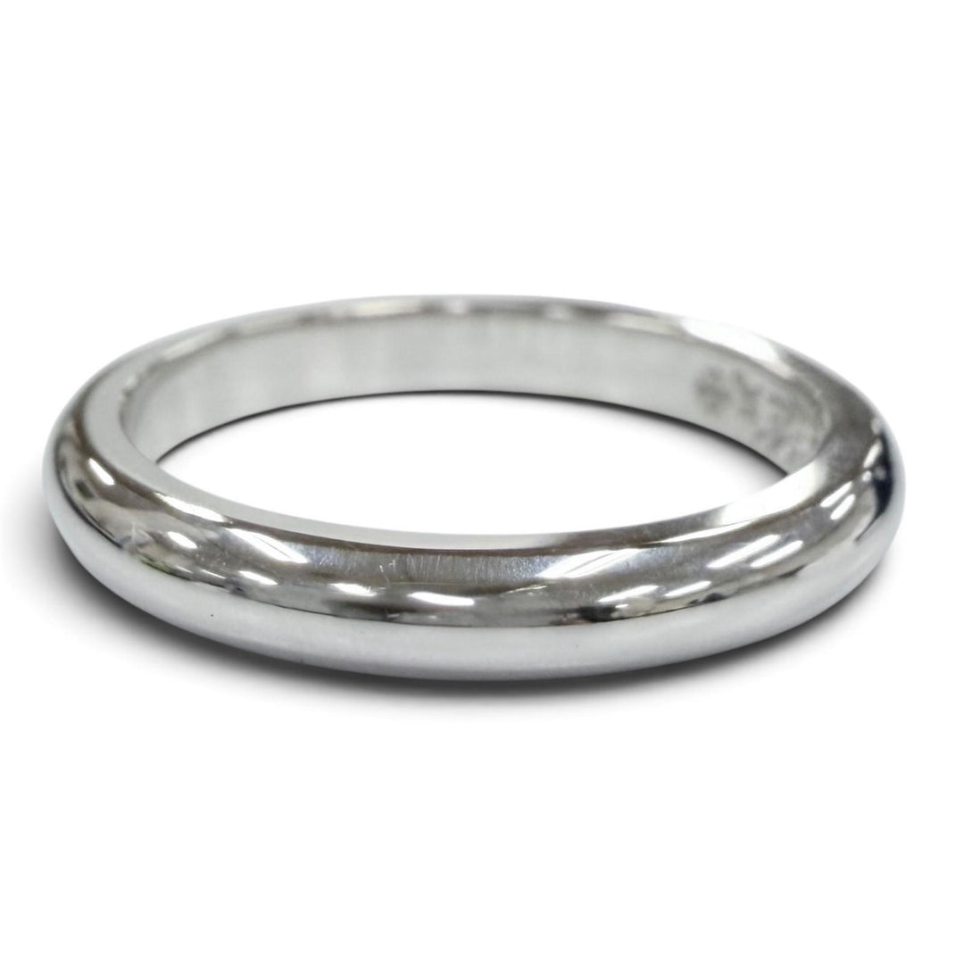 極美品●CHROME HEARTS クロムハーツ ウェディングバンド 18K リング 指輪 ホワイトゴールド JP16号 重量5.5g メンズ