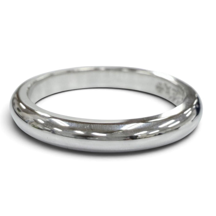 極美品●CHROME HEARTS クロムハーツ ウェディングバンド 18K リング 指輪 ホワイトゴールド JP16号 重量5.5g メンズ