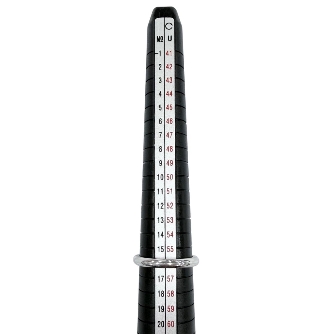 極美品●CHROME HEARTS クロムハーツ ウェディングバンド 18K リング 指輪 ホワイトゴールド JP16号 重量5.5g メンズ