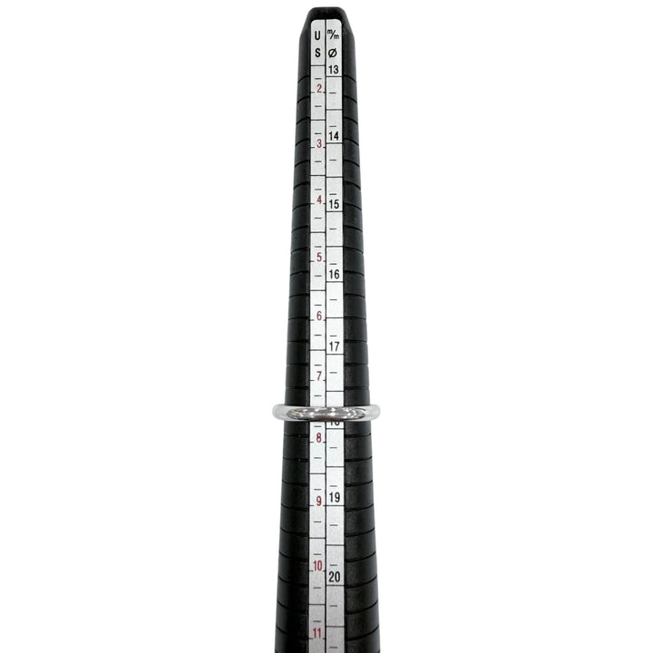極美品●CHROME HEARTS クロムハーツ ウェディングバンド 18K リング 指輪 ホワイトゴールド JP16号 重量5.5g メンズ