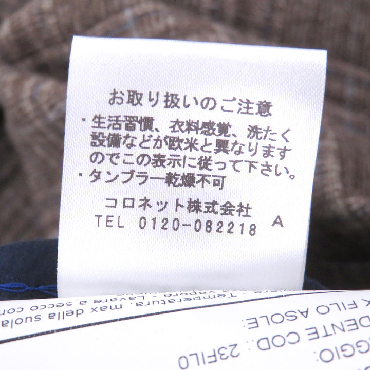 極美品□BOGLIOLI ボリオリ DOVER カシミヤ混 チェック柄 シングル アンコンジャケット テーラードジャケット 46 イタリア製　正規品