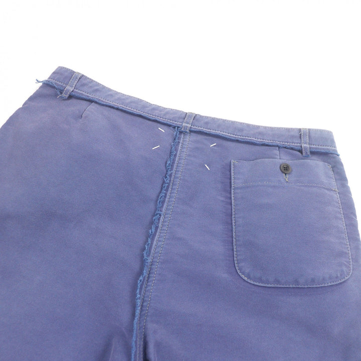 極美品□Maison Margiela 10 メゾンマルジェラ10 23SS S50MU0064 ウォッシュ加工 4ステッチ ショートパンツ ブルー 48 イタリア製 正規品