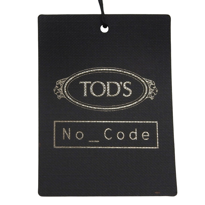 極美品▲TOD’S トッズ X5MB544N600 NO CODE コットン100％ ラバーロゴ ジップアップ パーカー ブラック ホワイト L イタリア製 メンズ