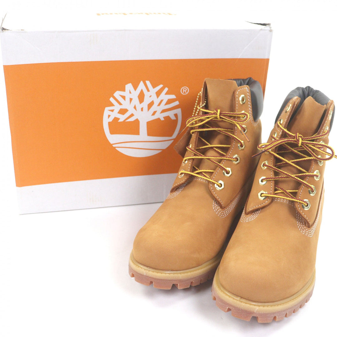 未使用品□Timberland ティンバーランド 10061713 6インチ プレミアム ウォータープルーフ ブーツ ヌバック アンクルブーツ ウィート 7.5