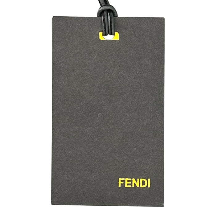 未使用品▲FENDI フェンディ ウール100% ズッカ柄 ジャガード織り ボンボン付 ニット帽 ニットキャップ ブラウン イタリア製 レディース