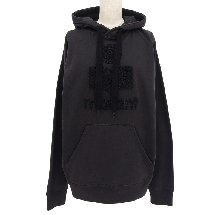 未使用品▲ISABEL MARANT イザベルマラン SW0031 コットン ロゴ フーデッド プルオーバー パーカー チャコールグレー 36 レディース