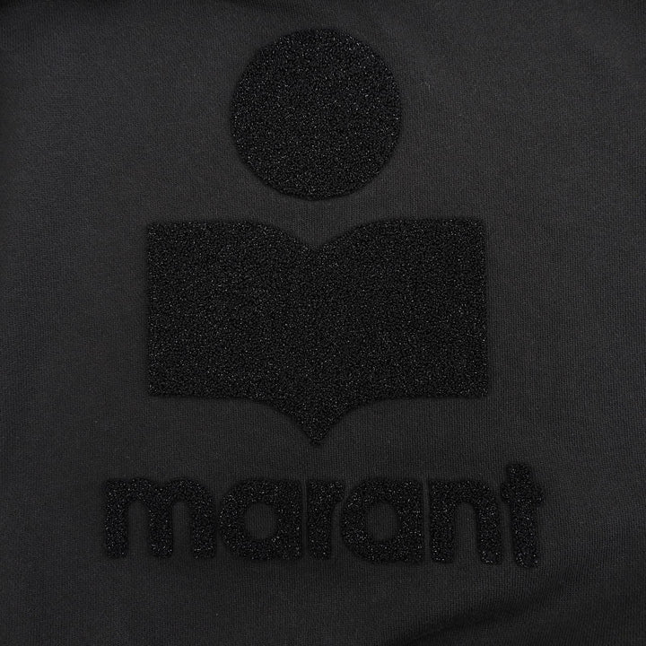 未使用品▲ISABEL MARANT イザベルマラン SW0031 コットン ロゴ フーデッド プルオーバー パーカー チャコールグレー 36 レディース