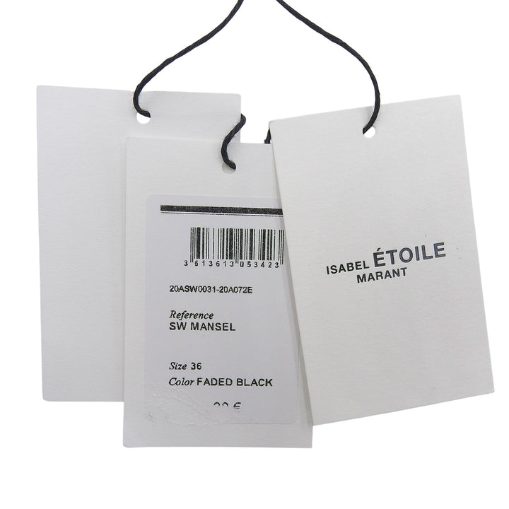 未使用品▲ISABEL MARANT イザベルマラン SW0031 コットン ロゴ フーデッド プルオーバー パーカー チャコールグレー 36 レディース