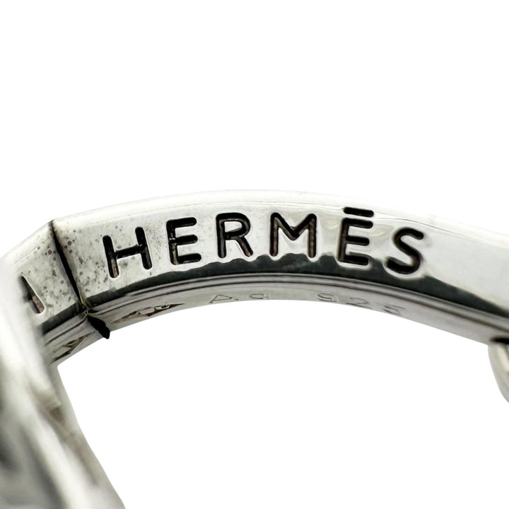 美品▲HERMES エルメス セリエ SV925 ラウンド カフスボタン カフリンクス シルバー 重量12.7g メンズ ケース付き