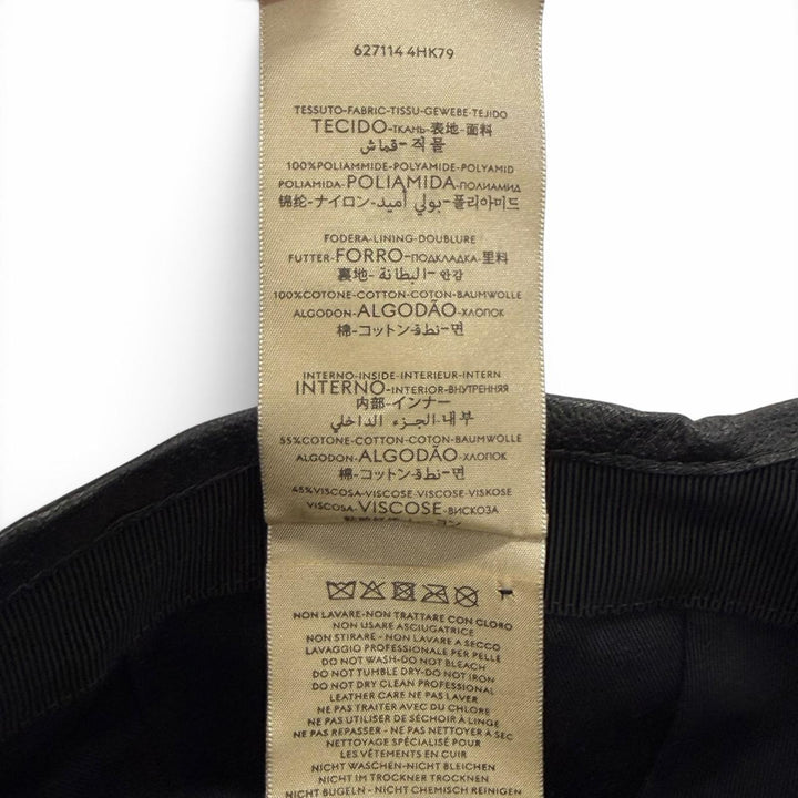 極美品▼GUCCI グッチ 627114 Gucci Off The Grid GG柄 レザー使い 帽子 ベースボール キャップ ブルー ブラック XL 60cm 正規品 メンズ