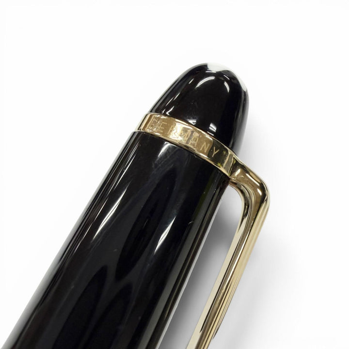 極美品▼MONTBLANC モンブラン マイスターシュテュック クラシック ペン先14K Fニブ ホワイトスター 万年筆 ドイツ製 箱・ペンケース付き
