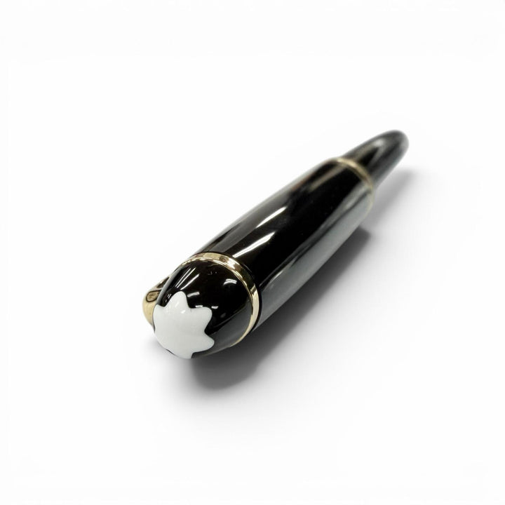 極美品▼MONTBLANC モンブラン マイスターシュテュック クラシック ペン先14K Fニブ ホワイトスター 万年筆 ドイツ製 箱・ペンケース付き