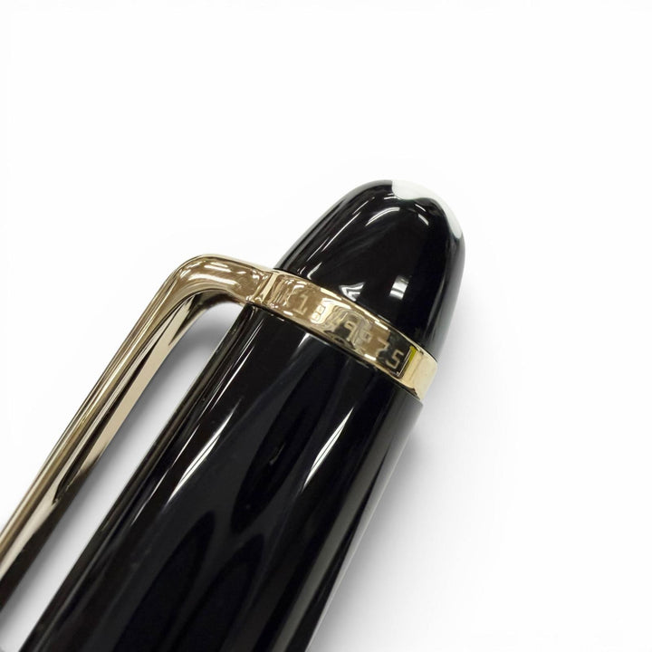 極美品▼MONTBLANC モンブラン マイスターシュテュック クラシック ペン先14K Fニブ ホワイトスター 万年筆 ドイツ製 箱・ペンケース付き