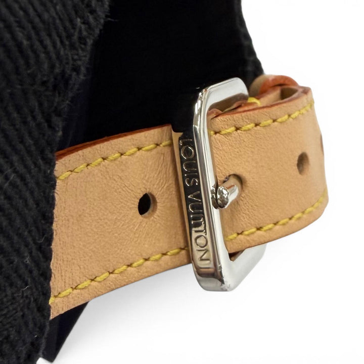 美品★LOUIS VUITTON ルイヴィトン 2025年製 M5381M キャップ モノグラム エッセンシャル キャップ ブラック S 正規品 メンズ 保存袋付き