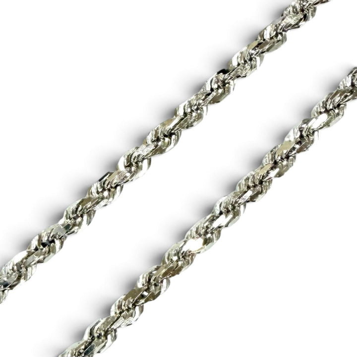 美品★AVALANCHE アヴァランチ 10K ロープネックレス アクセサリー ホワイトゴールド 重量14.2g メンズ 定価299900円