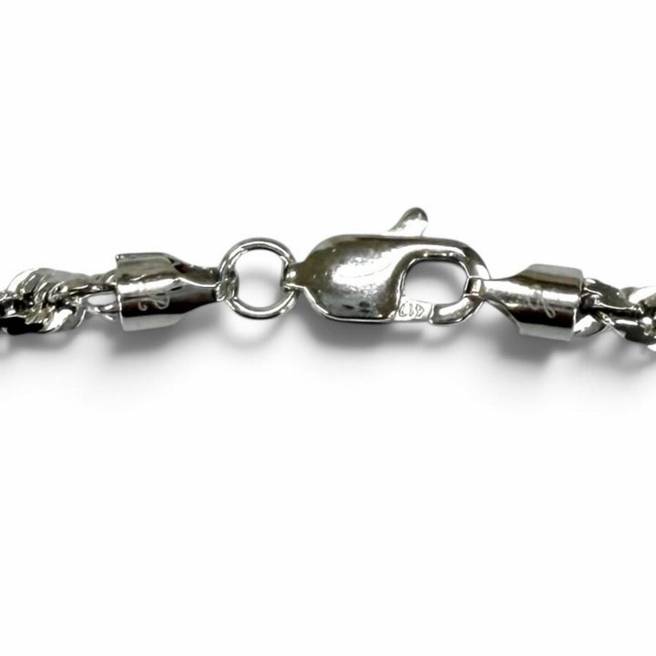美品★AVALANCHE アヴァランチ 10K ロープネックレス アクセサリー ホワイトゴールド 重量14.2g メンズ 定価299900円