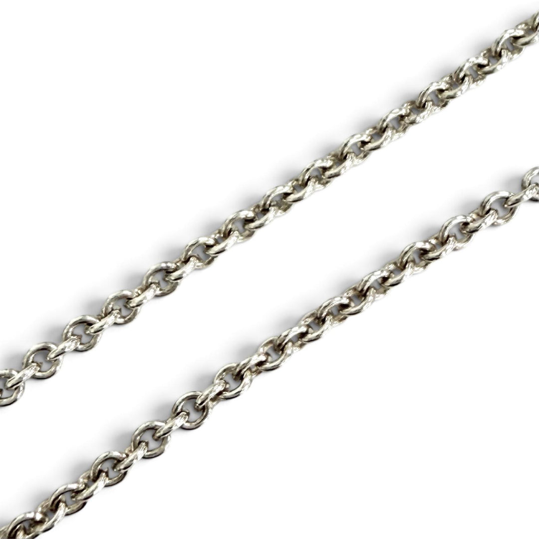 美品△TIFFANY&amp;Co. ティファニー 1837 インターロッキング サークル 925 ロング ネックレス シルバー 重量33.7g レディース 箱付き