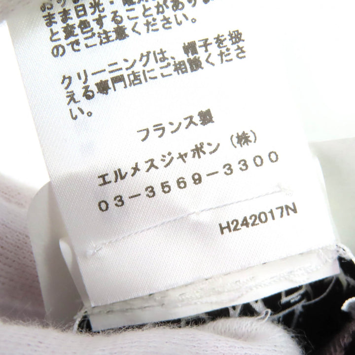 未使用品△HERMES エルメス H242017N キャスケット ヴォーバン ヴェルベット ショコラ バイアスH セリエボタン 帽子 59 保存袋付 正規品
