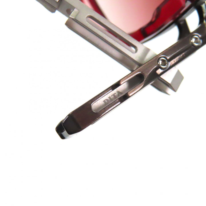 未使用品▼DITA ディータ 26SS DTS470 HYPERLUX-1000 チタン ツーブリッジ アイウェア サングラス クリアレッド 58□15-142 定価173800円