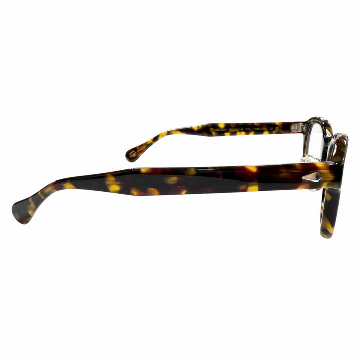 極美品▼MOSCOT モスコット LEMTOSH レムトッシュ ベッコウ柄 ウェリントン メガネ 眼鏡 アイウェア クリアブラウン 46□24-145 箱付き