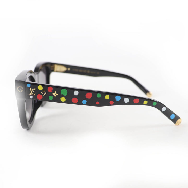 極美品☆LOUIS VUITTON×Yayoi Kusama ルイヴィトン×草間彌生 2022年製 Z1903E マイモノグラムスクエア ドット サングラス 54□17 143