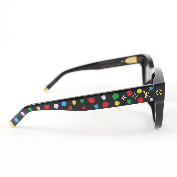 極美品☆LOUIS VUITTON×Yayoi Kusama ルイヴィトン×草間彌生 2022年製 Z1903E マイモノグラムスクエア ドット サングラス 54□17 143