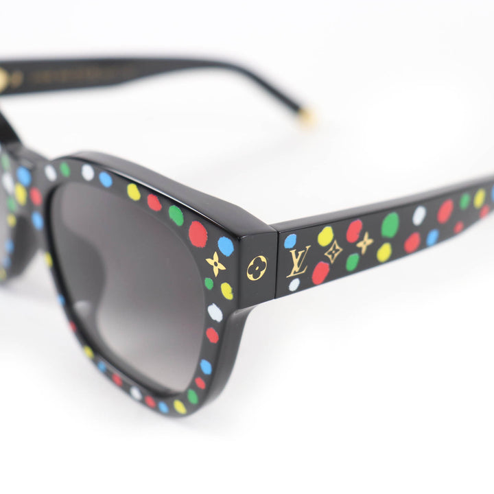 極美品☆LOUIS VUITTON×Yayoi Kusama ルイヴィトン×草間彌生 2022年製 Z1903E マイモノグラムスクエア ドット サングラス 54□17 143