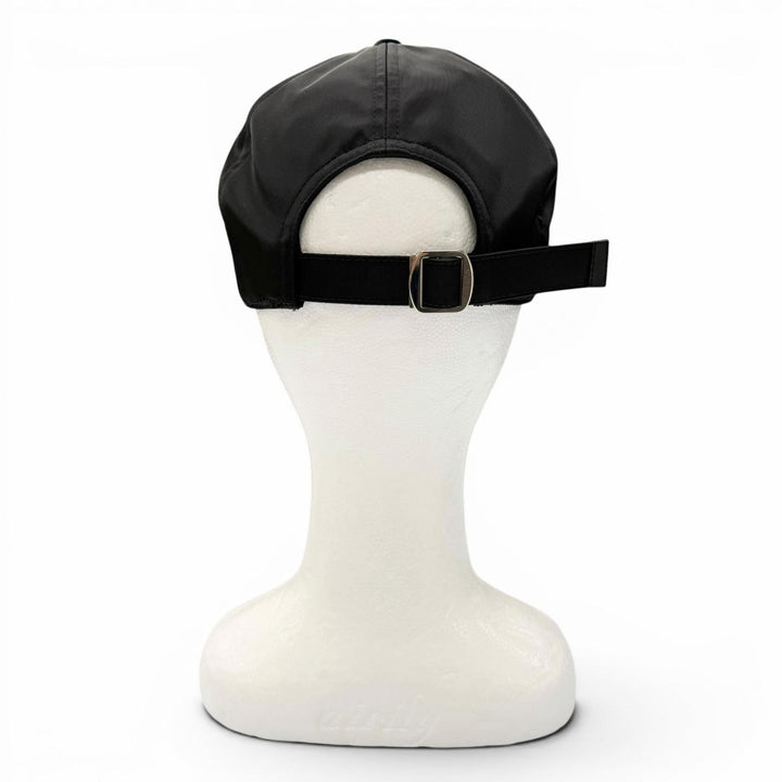 未使用品▼GUCCI グッチ 813461 レザー使 ロゴエンボス 帽子 ベースボールキャップ ブラック シルバー金具 XL イタリア製 正規品 メンズ