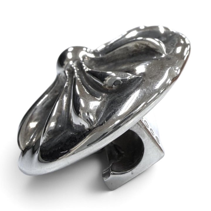 美品▼CHROME HEARTS クロムハーツ HAIRBAND 925 クロスボールボタン コンチョ ヘアアクセサリー シルバー 重量14.4g メンズ レディース