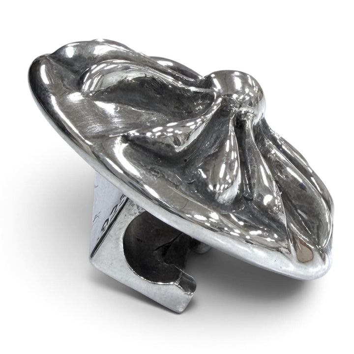美品▼CHROME HEARTS クロムハーツ HAIRBAND 925 クロスボールボタン コンチョ ヘアアクセサリー シルバー 重量14.4g メンズ レディース