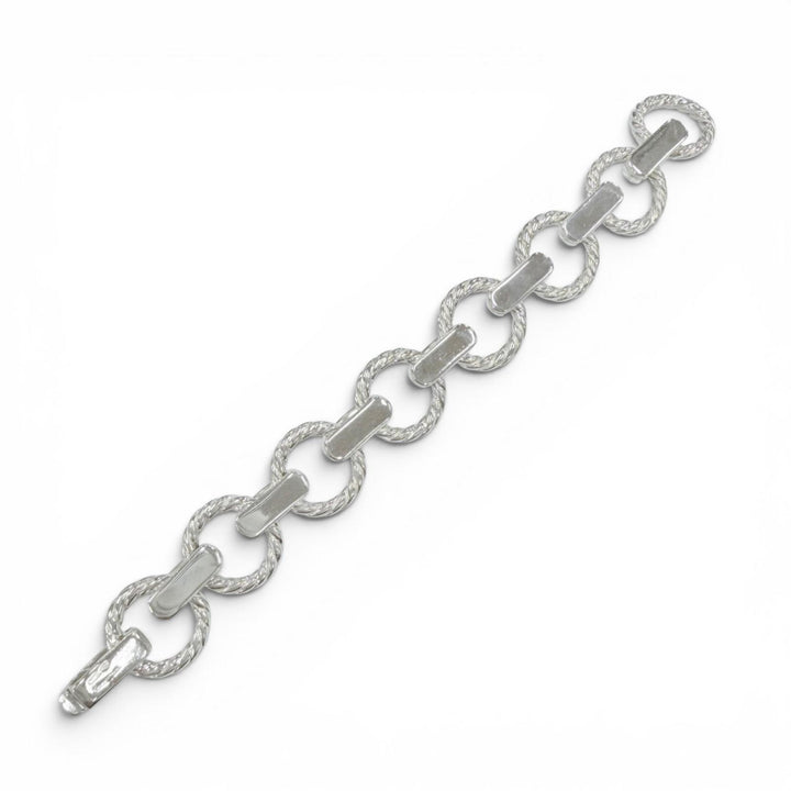 美品◇TIFFANY&amp;Co. ティファニー ヴィンテージ ツイストサークル 925 全長約19cm ブレスレット シルバー イタリア製 重量62.6g メンズ