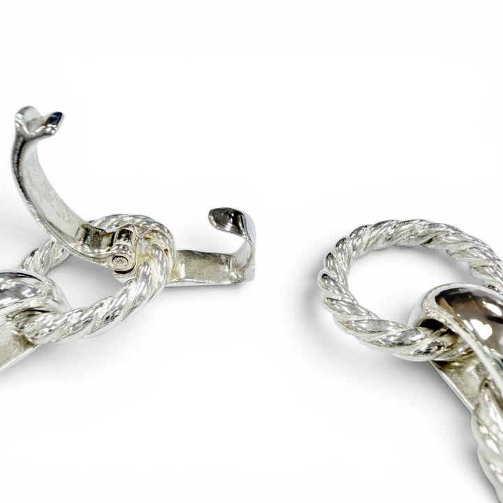 美品◇TIFFANY&amp;Co. ティファニー ヴィンテージ ツイストサークル 925 全長約19cm ブレスレット シルバー イタリア製 重量62.6g メンズ