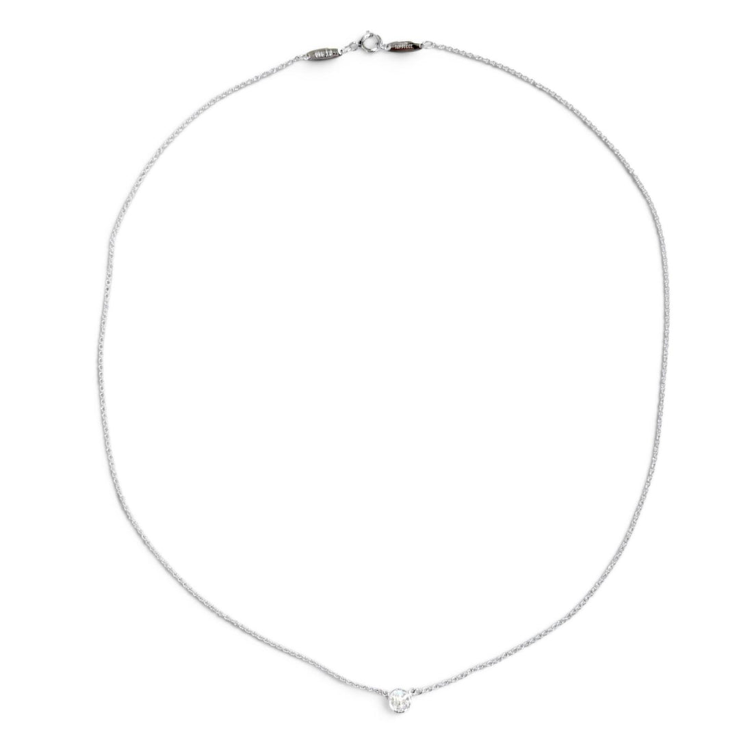 極美品△TIFFANY&amp;Co. ティファニー 23316471 バイザヤード PT950 1Pダイヤモンド 約0.18ct ネックレス プラチナ 重量2.49g 2008年1月購入