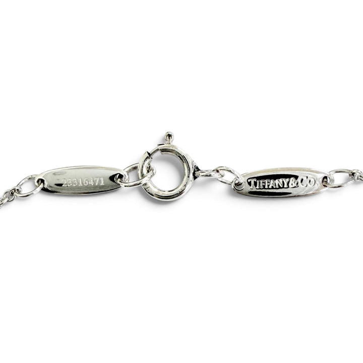 極美品△TIFFANY&amp;Co. ティファニー 23316471 バイザヤード PT950 1Pダイヤモンド 約0.18ct ネックレス プラチナ 重量2.49g 2008年1月購入