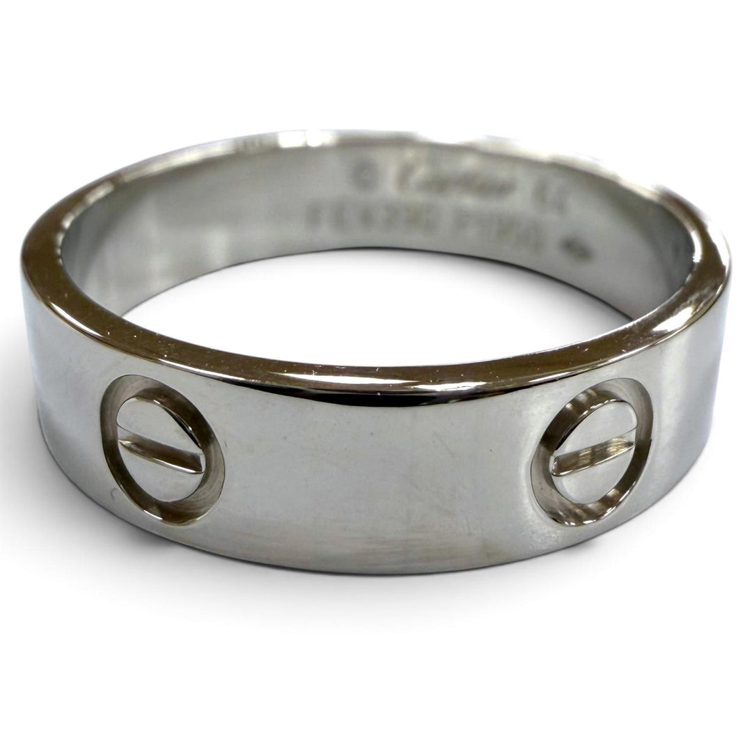 美品▼Cartier カルティエ FEV390 ラブ リング クラシック PT950 プラチナ 指輪 シルバー 64 JP24号 重量8.83g メンズ アクセサリー