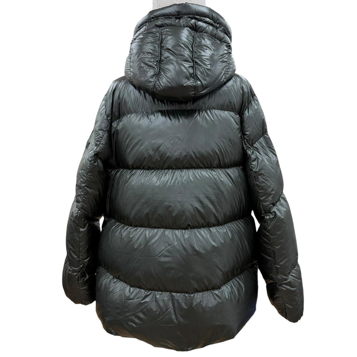 美品▼TATRAS タトラス LTLA23A4236 LARALI ララリ ワッペン付き フーデッド WZIPUP ダウンジャケット グリーン 4 正規品 レディース