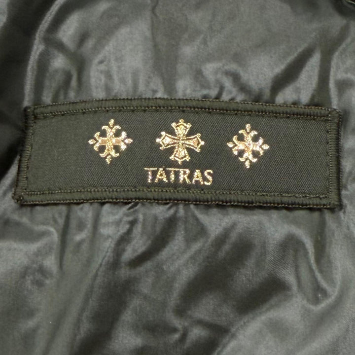 美品▼TATRAS タトラス LTLA23A4236 LARALI ララリ ワッペン付き フーデッド WZIPUP ダウンジャケット グリーン 4 正規品 レディース