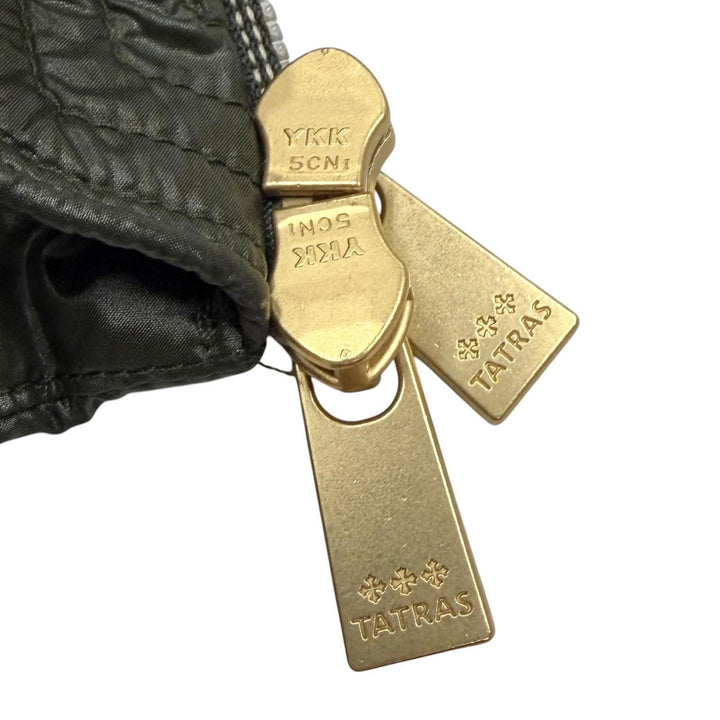 美品▼TATRAS タトラス LTLA23A4236 LARALI ララリ ワッペン付き フーデッド WZIPUP ダウンジャケット グリーン 4 正規品 レディース