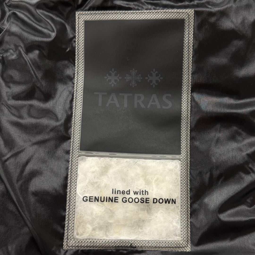 美品▼TATRAS タトラス LTLA23A4236 LARALI ララリ ワッペン付き フーデッド WZIPUP ダウンジャケット グリーン 4 正規品 レディース