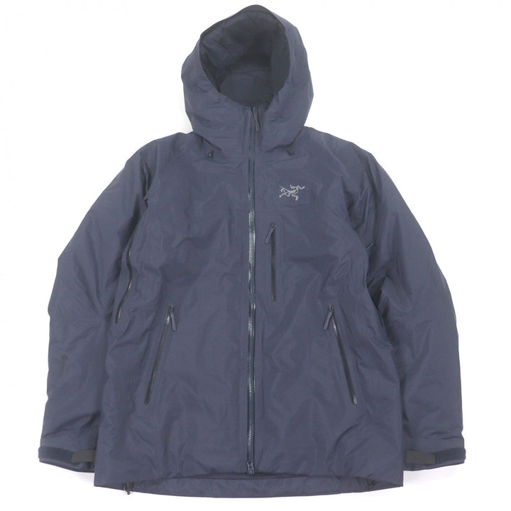 美品□ARCTERYX アークテリクス 24AW X000008885 Beta Insulated Jacket GORE-TEX ロゴ刺繍 中綿ジャケット ネイビー M 正規品 メンズ