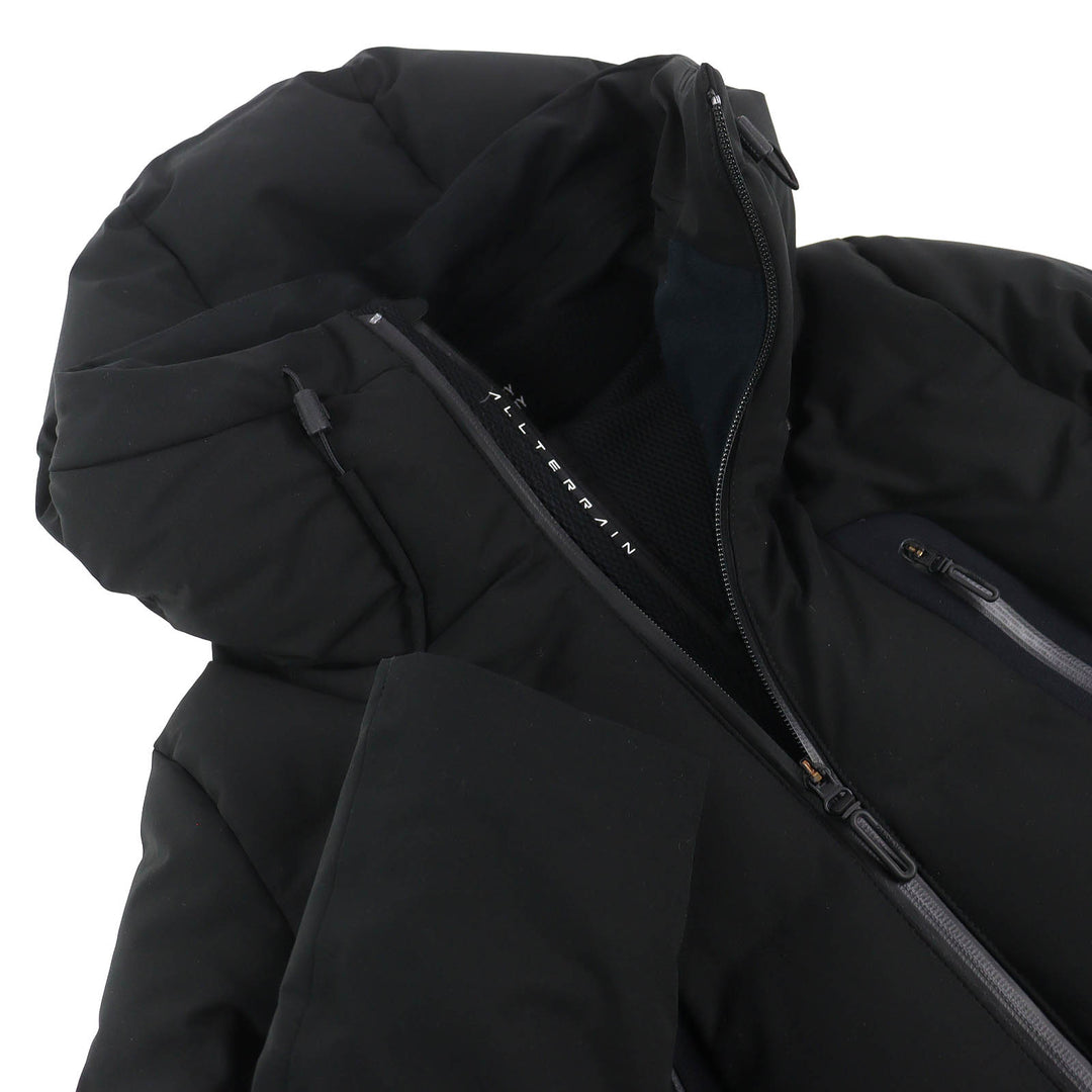 美品△DESCENTE ALLTERRAIN MIZUSAWA DOWN デサントオルテライン 水沢ダウン DAMQGK30U マウンテニア ダウンジャケット 黒 S 正規品