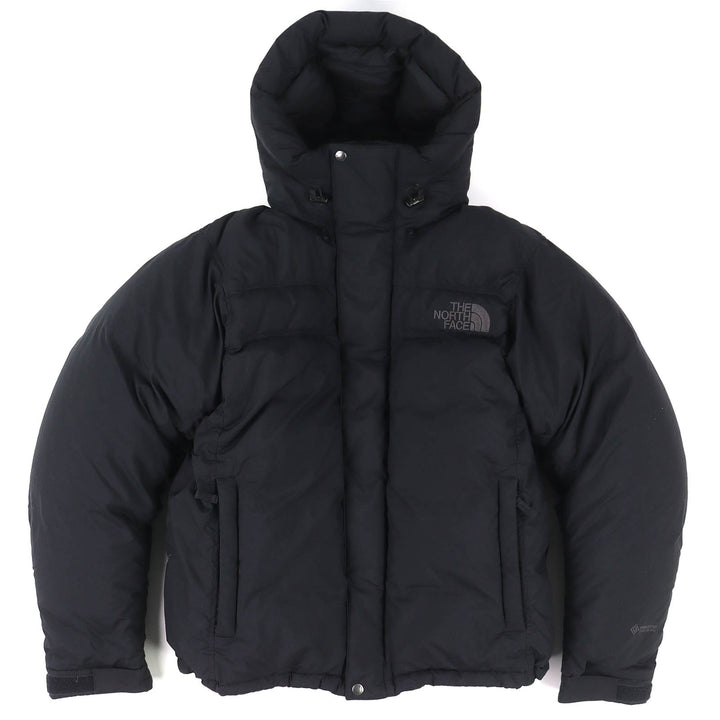 美品△THE NORTH FACE ザ・ノースフェイス ND92360 Alteration Baffs Jacket ロゴ刺繍 フード付き ダウンジャケット ブラック L 正規品