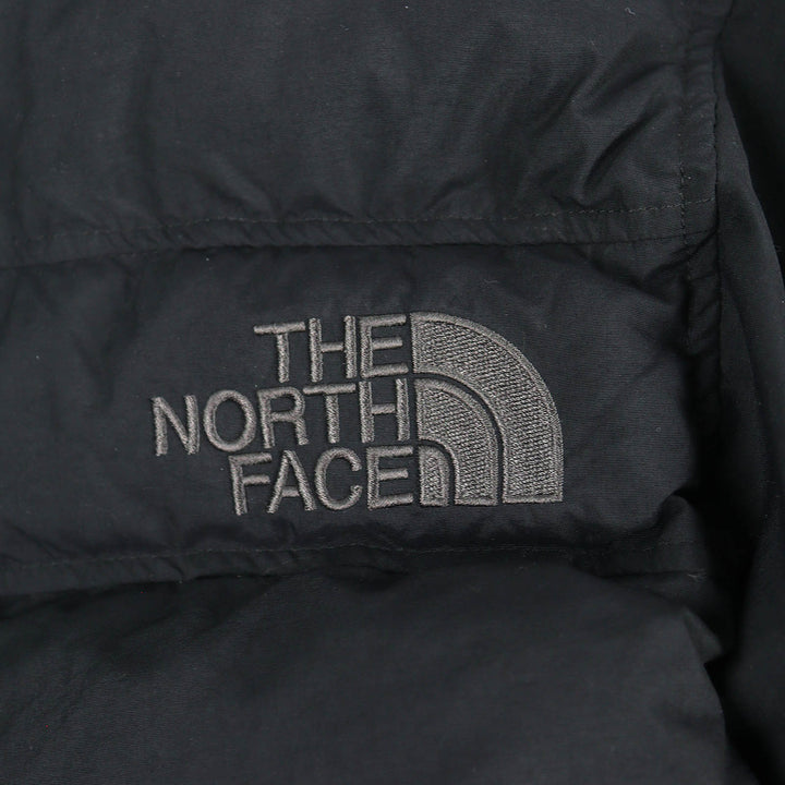 美品△THE NORTH FACE ザ・ノースフェイス ND92360 Alteration Baffs Jacket ロゴ刺繍 フード付き ダウンジャケット ブラック L 正規品