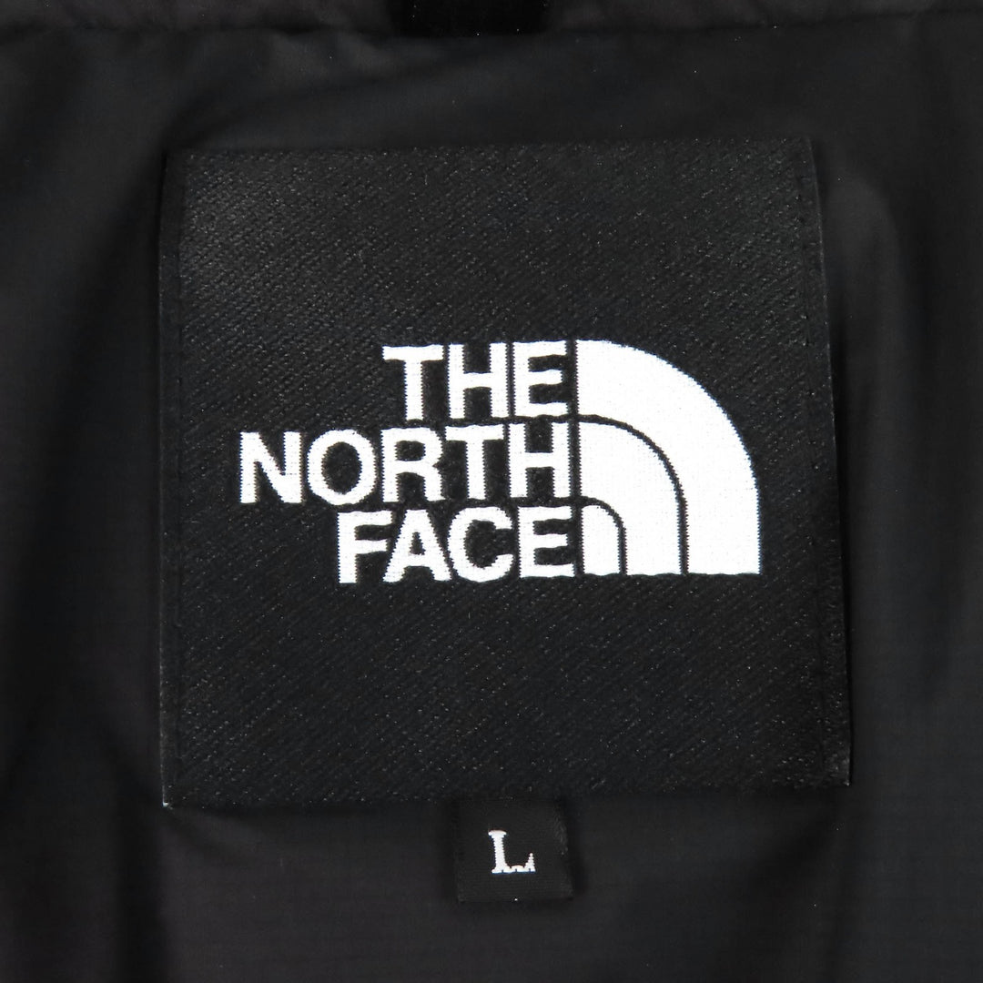 美品△THE NORTH FACE ザ・ノースフェイス ND92360 Alteration Baffs Jacket ロゴ刺繍 フード付き ダウンジャケット ブラック L 正規品