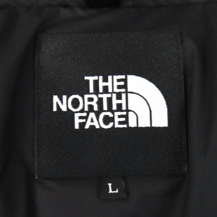 美品△THE NORTH FACE ザ・ノースフェイス ND92360 Alteration Baffs Jacket ロゴ刺繍 フード付き ダウンジャケット ブラック L 正規品